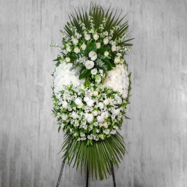 White Flowers Wreath