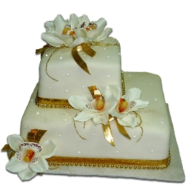 Blooming Orchids Cake