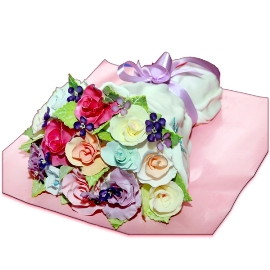 Cake of Sweet Roses Bouquet