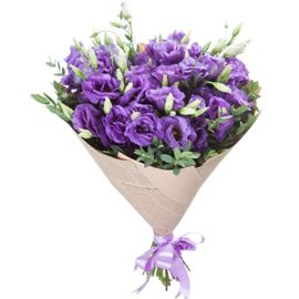 Purple Liziantuses Bouquet