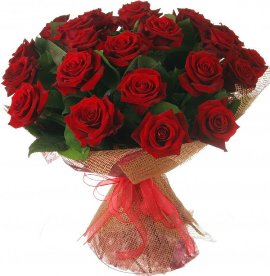 25 Red Roses Lovely Wrapped