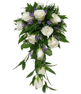 White Roses Wedding Bouquet